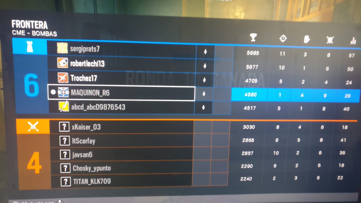 AlmansaR6's tweet photo. Pasamos de ronda en el torneo organizado por @Queens_R6 en un partido muy disputado contra @kixterc 

Bien jugado a nuestros rivales y los nuestros a seguir🔥💪

🦇 #AeS 🦇 https://t.co/PQyOS5rCAN