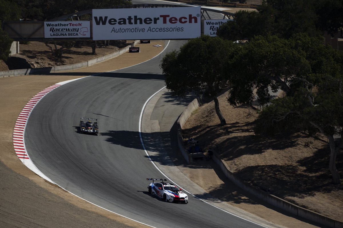 BMWUSARacing's tweet photo. With 20 min left in Practice 3. @Jessekrohn is in P3 with @AlexanderSims just 2/10th of a sec back in P4. @RLLracing @BMWMotorsport #monterygp #IMSA #MISSION8 https://t.co/HrNt7LV14l