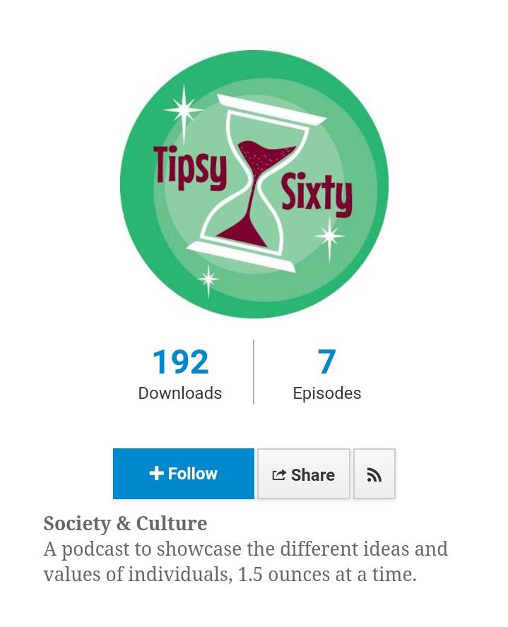 TipsySixty's tweet photo. We are soooo close to 200 downloads! Go ahead and tell your friends to download and listen! #tipsy #tipsytip #tip #podcast #free #itunes #podbean https://t.co/tQpSm9VvNM