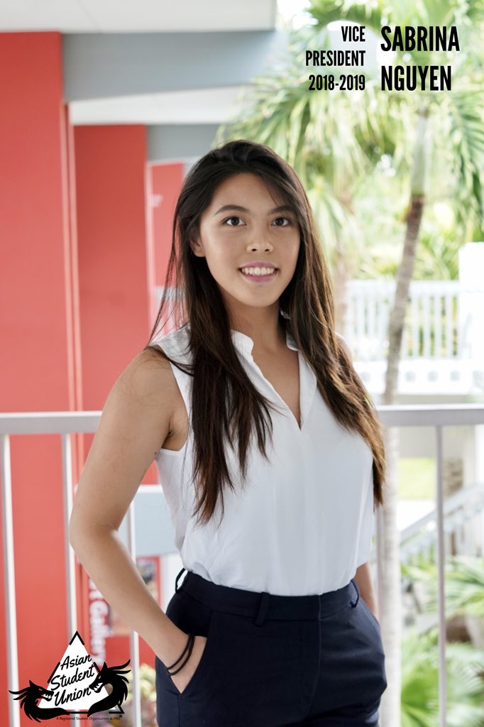 Please welcome our 2018-2019 Vice President, Sabrina Nguyen!