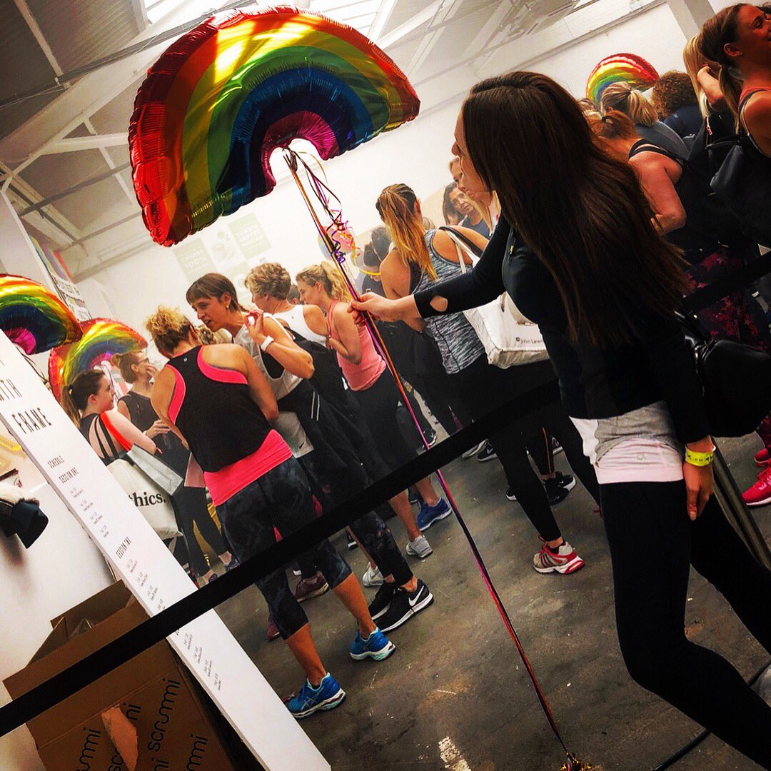 RhianJones's tweet photo. I might not be able to work out yet, but I can still chase rainbows... #sweatybettylive https://t.co/2G67jjHc3A