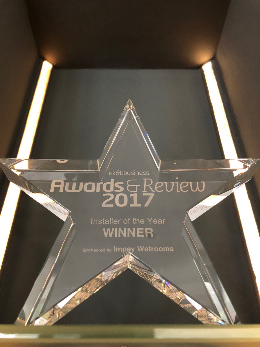 Proudly displaying <a href="/ekbbusiness/">essentialk&bbusiness</a>⁩ 2017 Installer Of The Year Award #kitchen #bedrooms #bathrooms