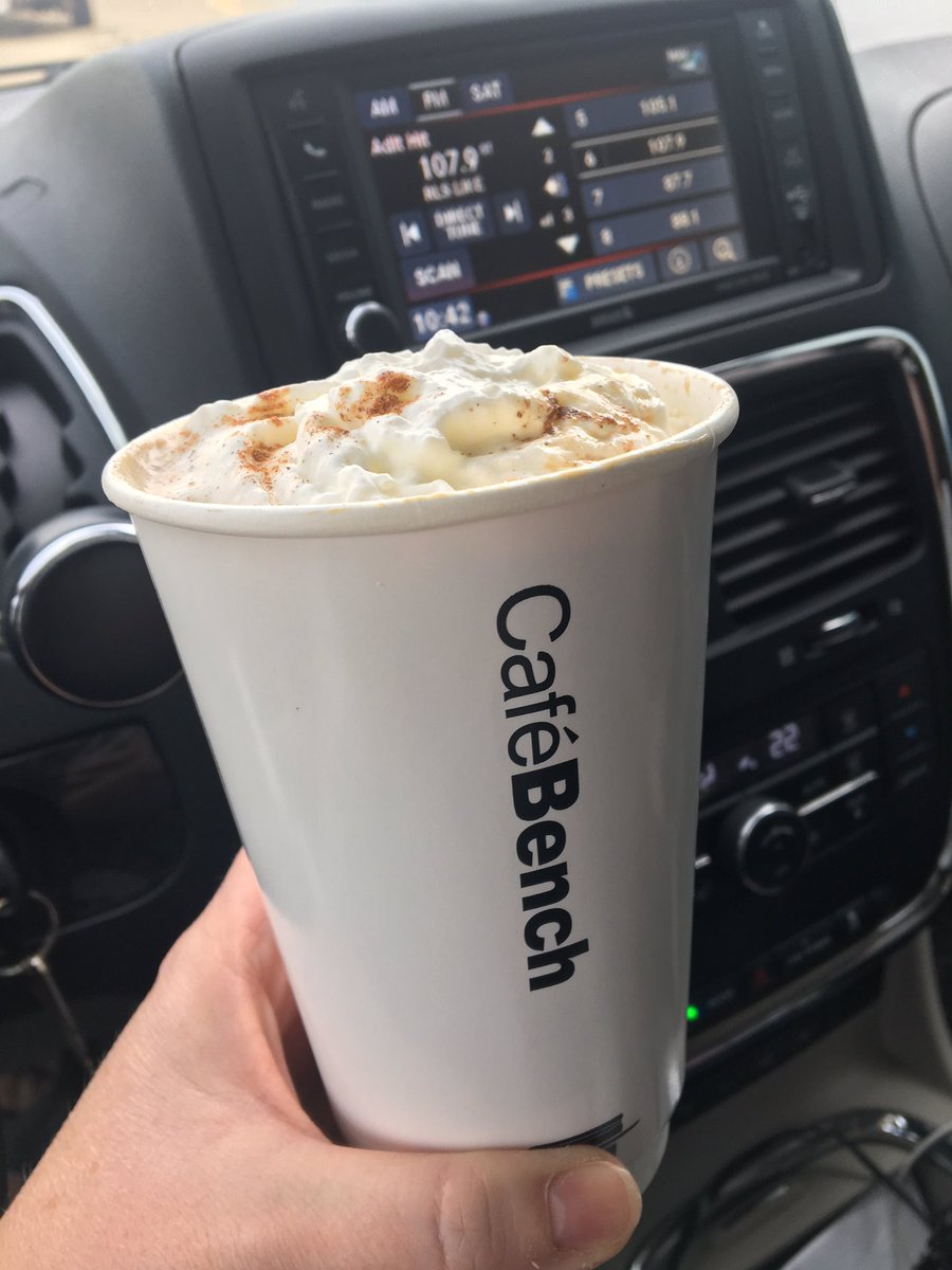 JackieComartin's tweet photo. Yum! This pumpkin spiced latte is amazing! #fortsask #realpumpkin Highly recommended @Mix1079FortSask https://t.co/XzR8rabAsh