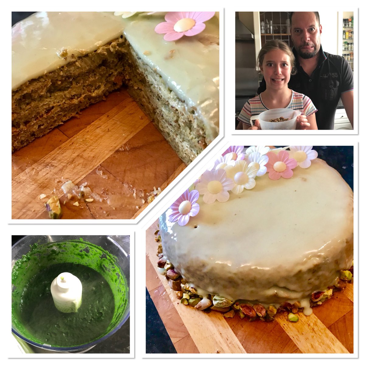 twitkat's tweet photo. Week 2 - Le Gâteau Vert...DONE! ✅
There were nerves beforehand but it turned out great. We now know why Claude Monet had one for his birthday every year! Yum! #gbbo #gateauvert #technicalchallenge #gbbobakealong #bakealong #CakeWeek #baking #claudemonet #weekendbaking #week2 https://t.co/TVo5rkZPzo