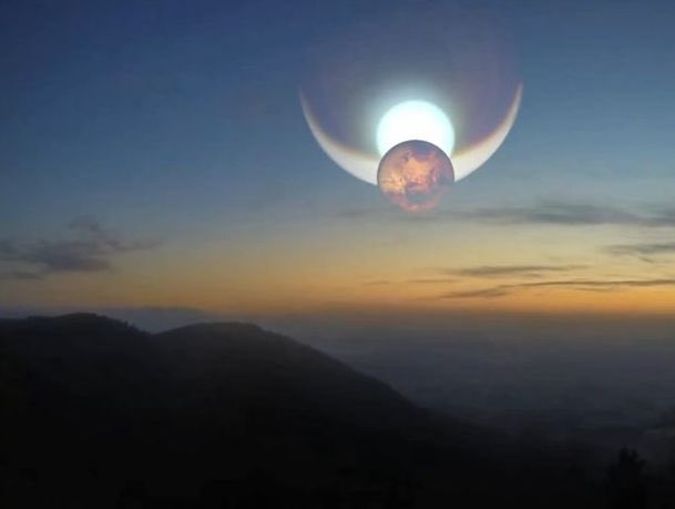 BramhaKamal's tweet image. There is a whole new group of scholars who believe this was our sky at one time, when Saturn was our primary Sun. 

This #PolarConfiguration was in line with North Pole. 

Red Mars. Silver Venus. And the large Saturn before it got its rings. 
...