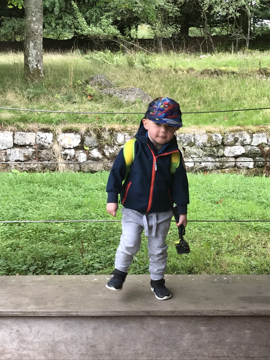 _LouHunter's tweet photo. This wee guy made it most of the way up Conic Hill today #miniadventurer @lomondtrossachs #LochLomond https://t.co/mIF3w49uFE