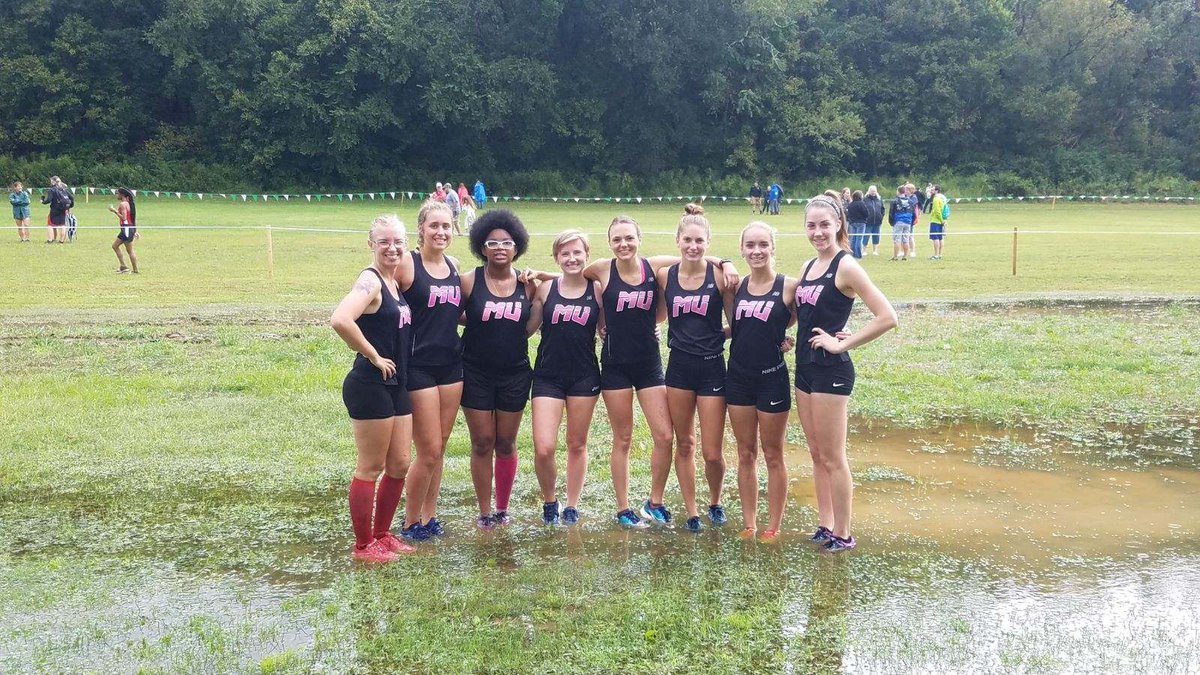 MU_RunJumpThrow's tweet photo. Great race Ladies! 6th at Bethany as a team. S/O to Macy McAdams 3rd overall and Rachel Timberlake 9th overall! #GoMUXC #BigFish #thesefisharefast https://t.co/rsJ3SRyDbp