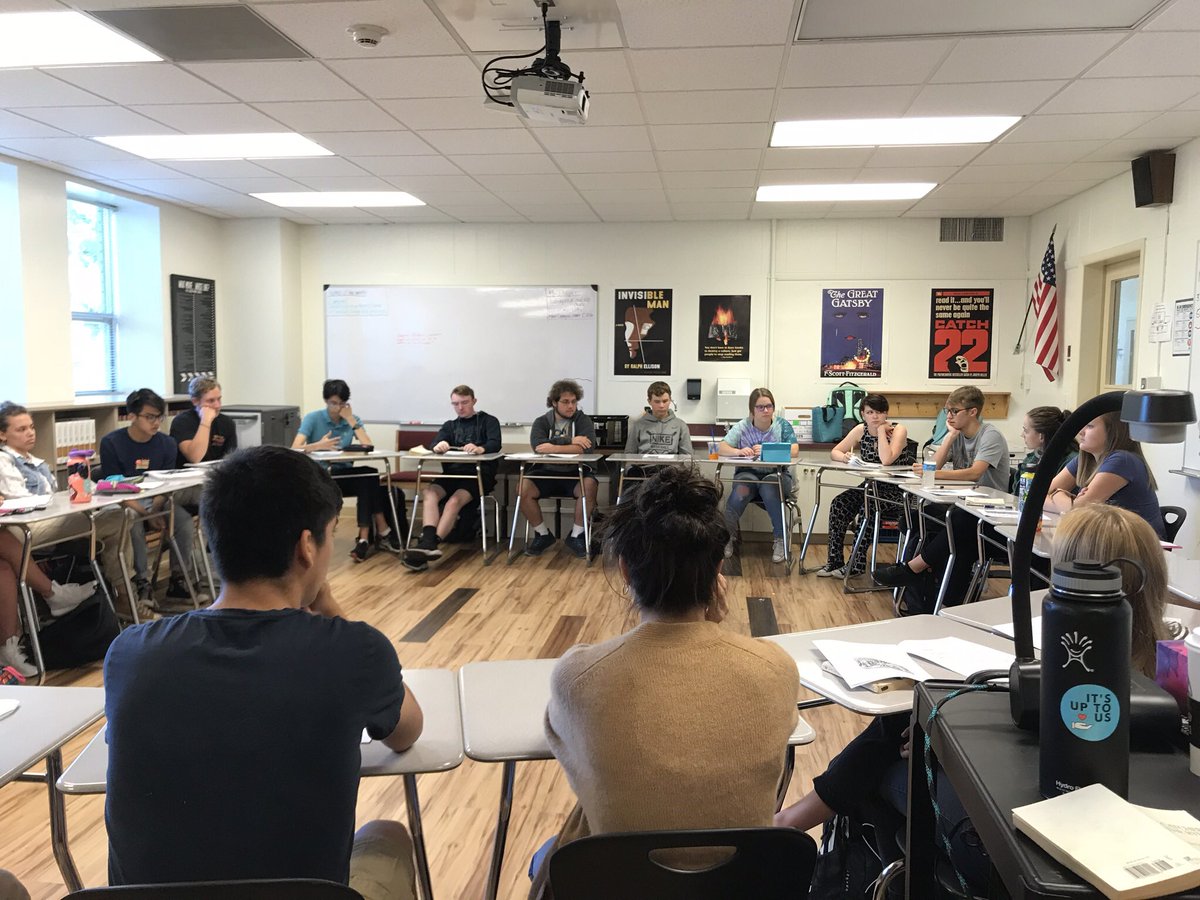 mbrisbin11's tweet photo. “It seems like the real power of reading literature is that it helps us to empathize with people who aren’t like us. It helps us to find the common ground.” Big ideas from day two of #MacAPLit. Text: @ShannaPeeples article “The First Lesson of Literature is that People Survive. https://t.co/16YVNx666g