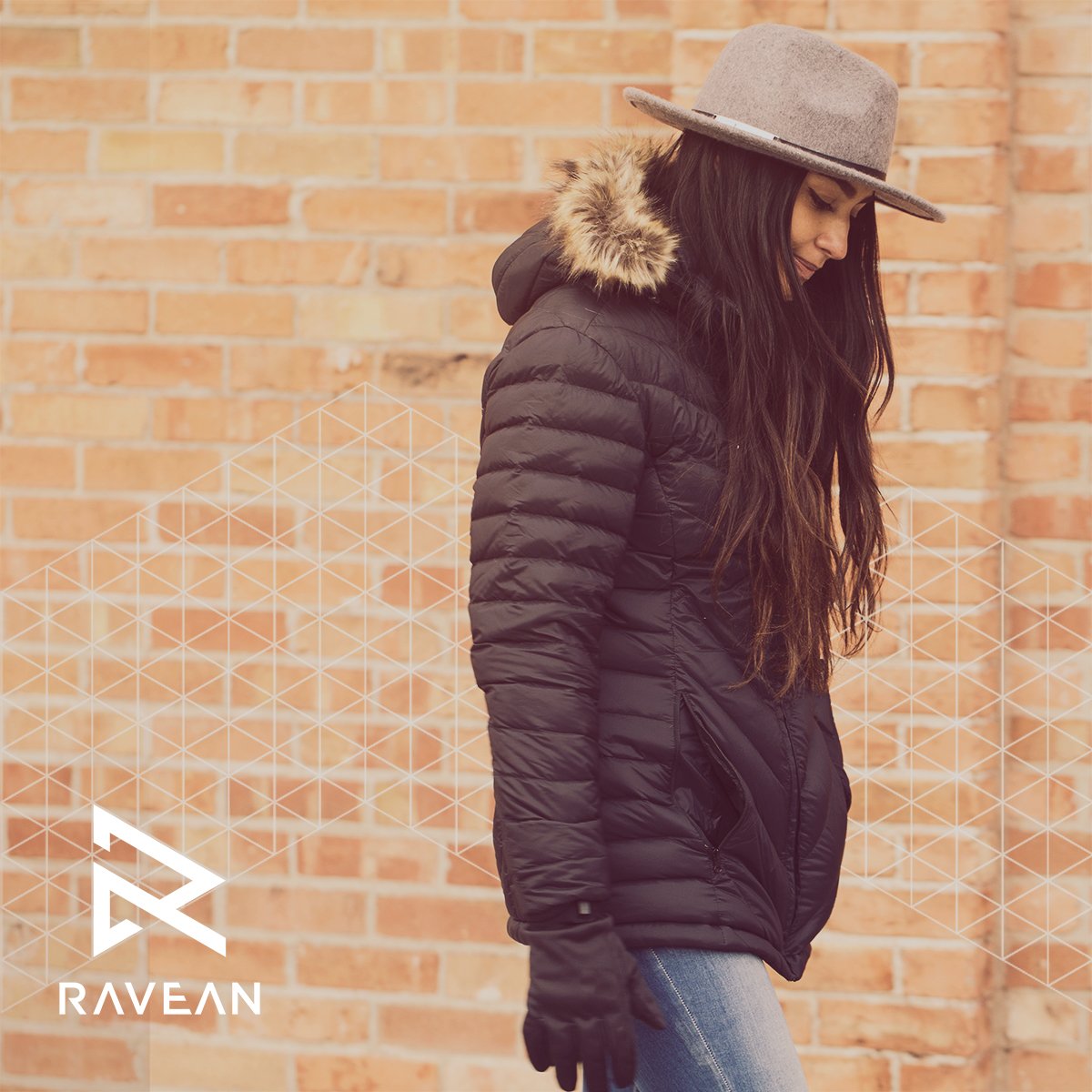 Our latest womens design now comes with a faux fur trim on the hood! It's removable for the days you either want to dress it up or dress it down :)