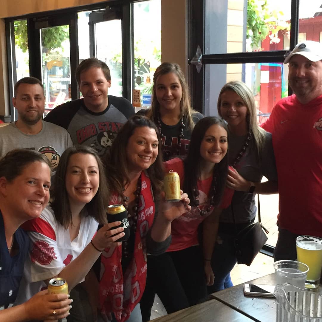 bridgewayohio's tweet photo. #LiftTo inspiration with @MadTreeInCbus at The District Pourhouse until 4pm today! #GoBucks https://t.co/uxcV7NcUp1