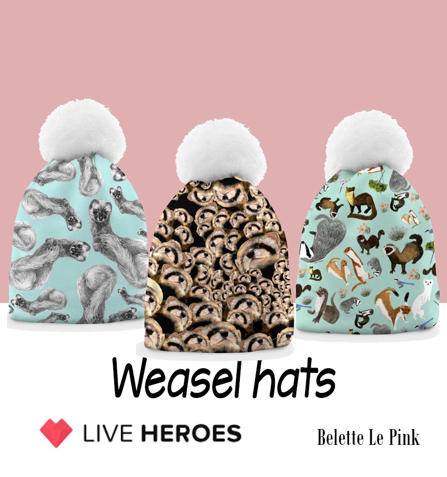 weaselhugs36's tweet photo. animals on your head!!! πππ
#woolcaps by Belette Le Pink on #liveheroes #winter #hats #wool #cap #animals #weasel #weaselhugs #ferrets
https://t.co/OCgAMXW9Ft https://t.co/ikwNemZLPs