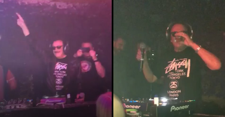 ladbible's tweet photo. Paul Chuckle does his first DJ set without brother Barry by his side.
https://t.co/Xj58yy3ITR https://t.co/1WD0OkBW4T