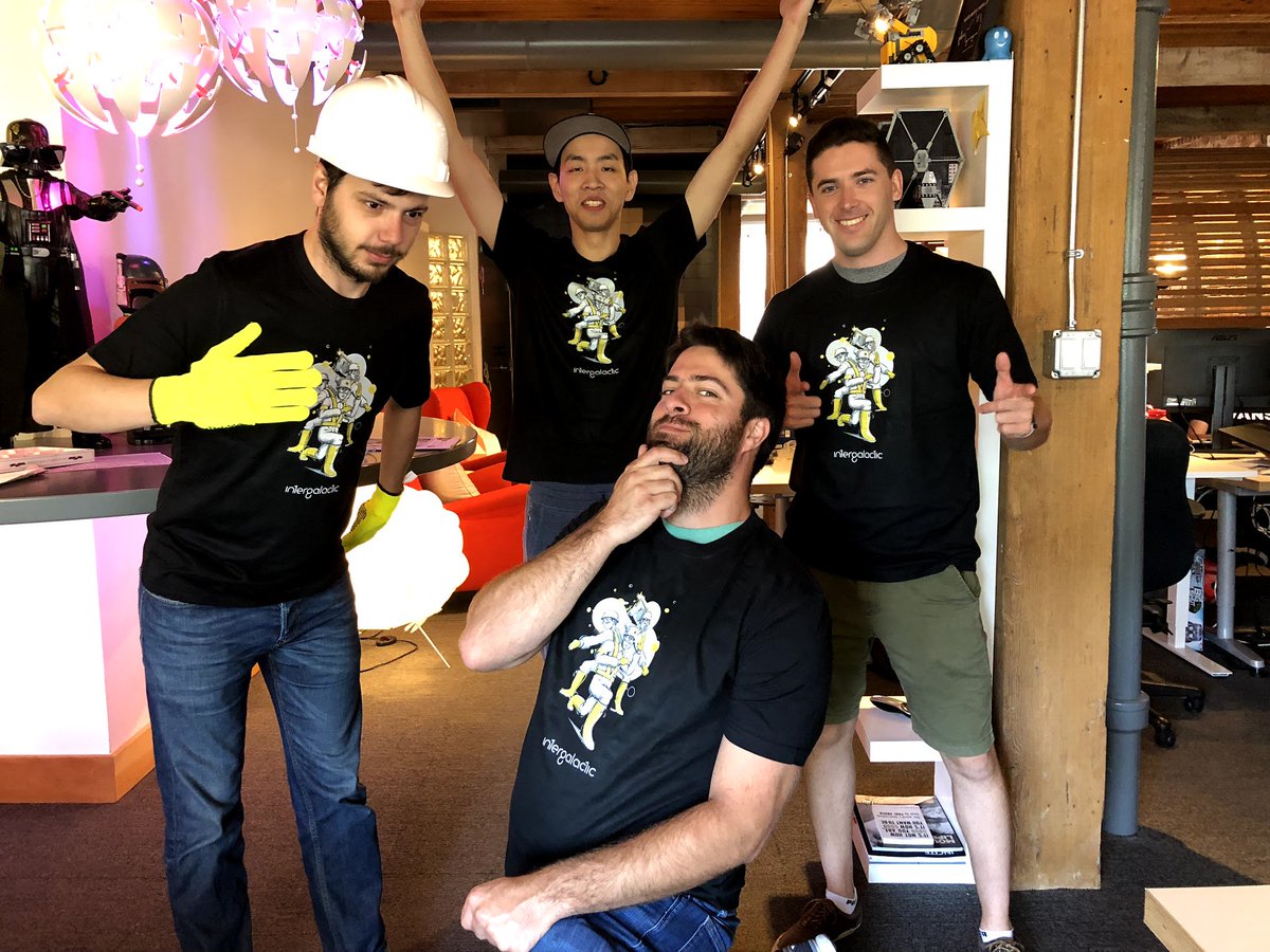 Agencyinspace's tweet photo. Thanks @microsoftvan for bringing 300+ techies for #vantechfoos Foosball competition. We got in the spirit with our name sake #beastieboys #intergalactic costumes, complete with robot! It was amazing to pull of a Special Mention trophy! π€©π€
.
.
#intergalacticagency #foosball https://t.co/wGwdipSYXT