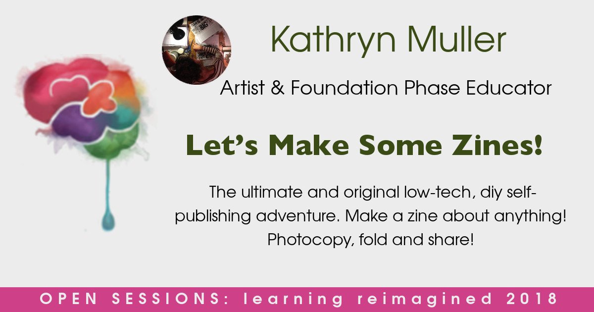 Zines have played a role in counter-cultural movements for decades and continue to be a go-to method for artists, activists and change-makers to share their ideas with others.

It's fitting that we're doing this at an Unschooling as Decolonisation Conference right?