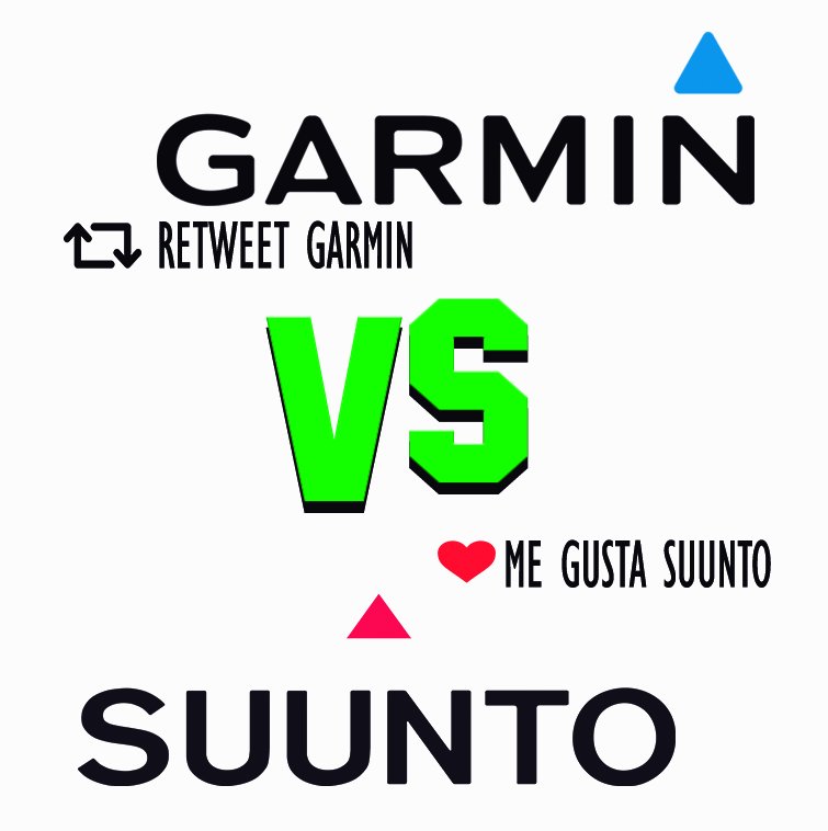 JuanmaJmJ's tweet photo. Y vosotros de que marca sois...
🔁GARMIN
❤SUUNTO

¿Quien ganara? 

Empieza el reto con @Garmin_Iberia  @Suunto1Esp @fitnessdigital  ✌. https://t.co/MeabNhc8yY