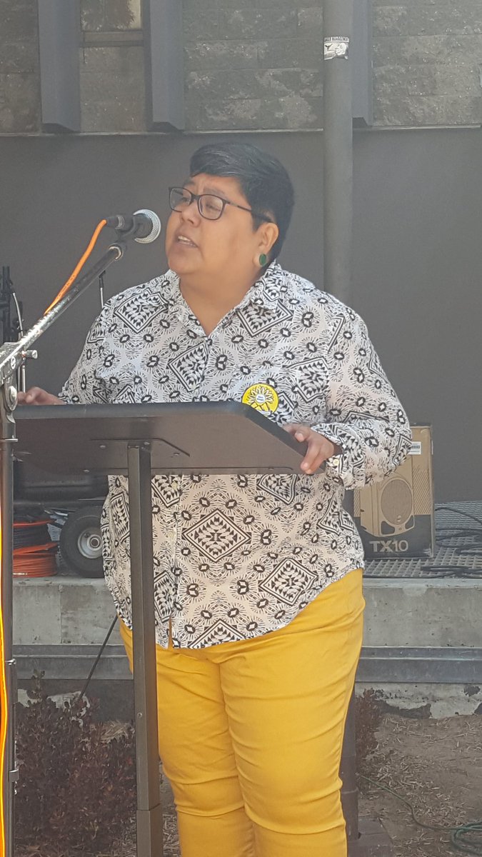 SanDiego350's tweet photo. "We need policy that lifts EVERYONE up" -Georgette Gomez, San Diego City Councilmember #RiseforClimateSD https://t.co/C6RuGexAFw