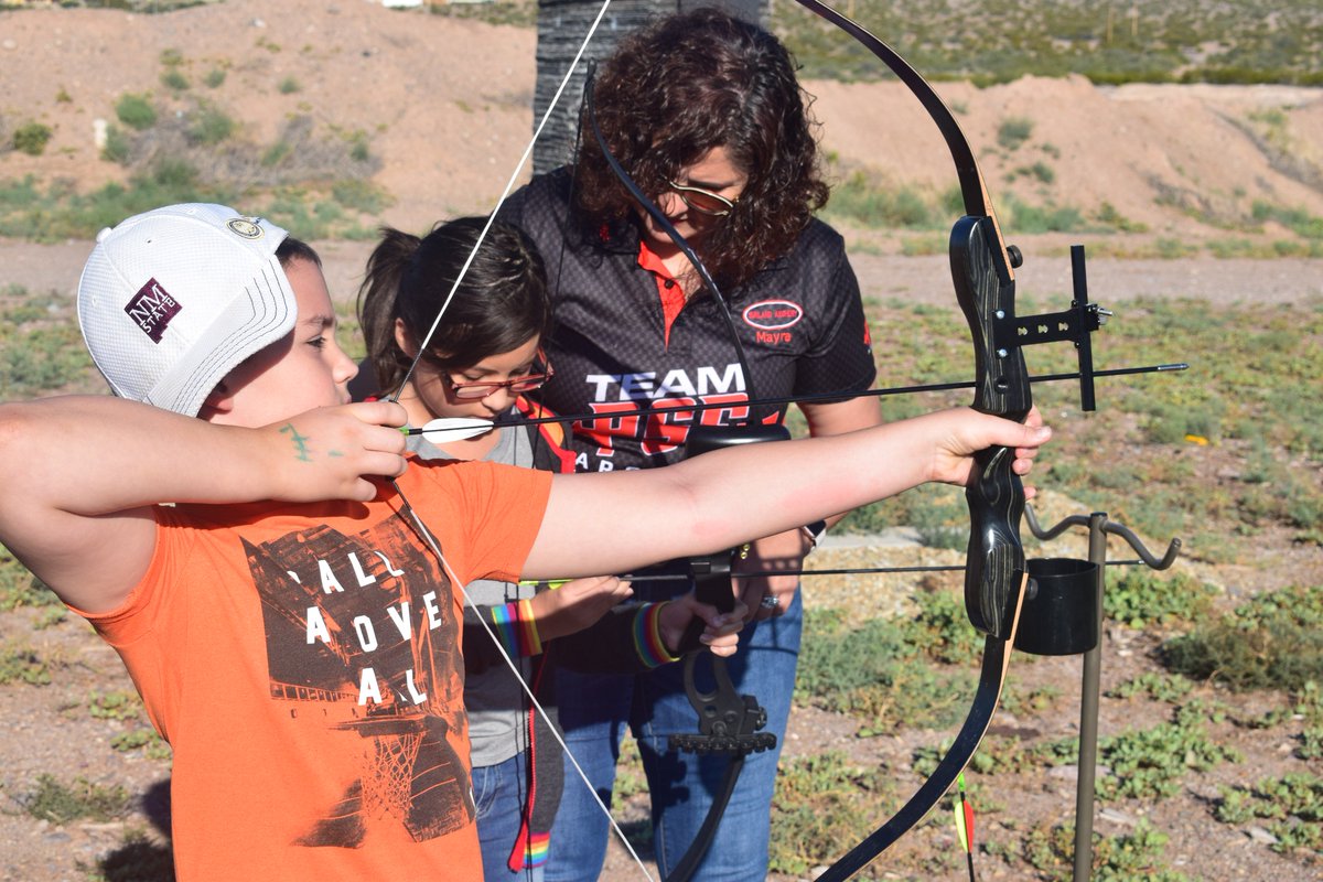 Gabe_NM's tweet photo. Great morning spent giving youngsters archery lessons on the boundaries of the Organ Mountain Desert Peaks National Monument with @NMWildlife & @FriendsOMDP. #YourPublicLands #TheNextGeneration #NuestraTierra #NMTraditions #OMDP4NM https://t.co/jejcvwJyeC