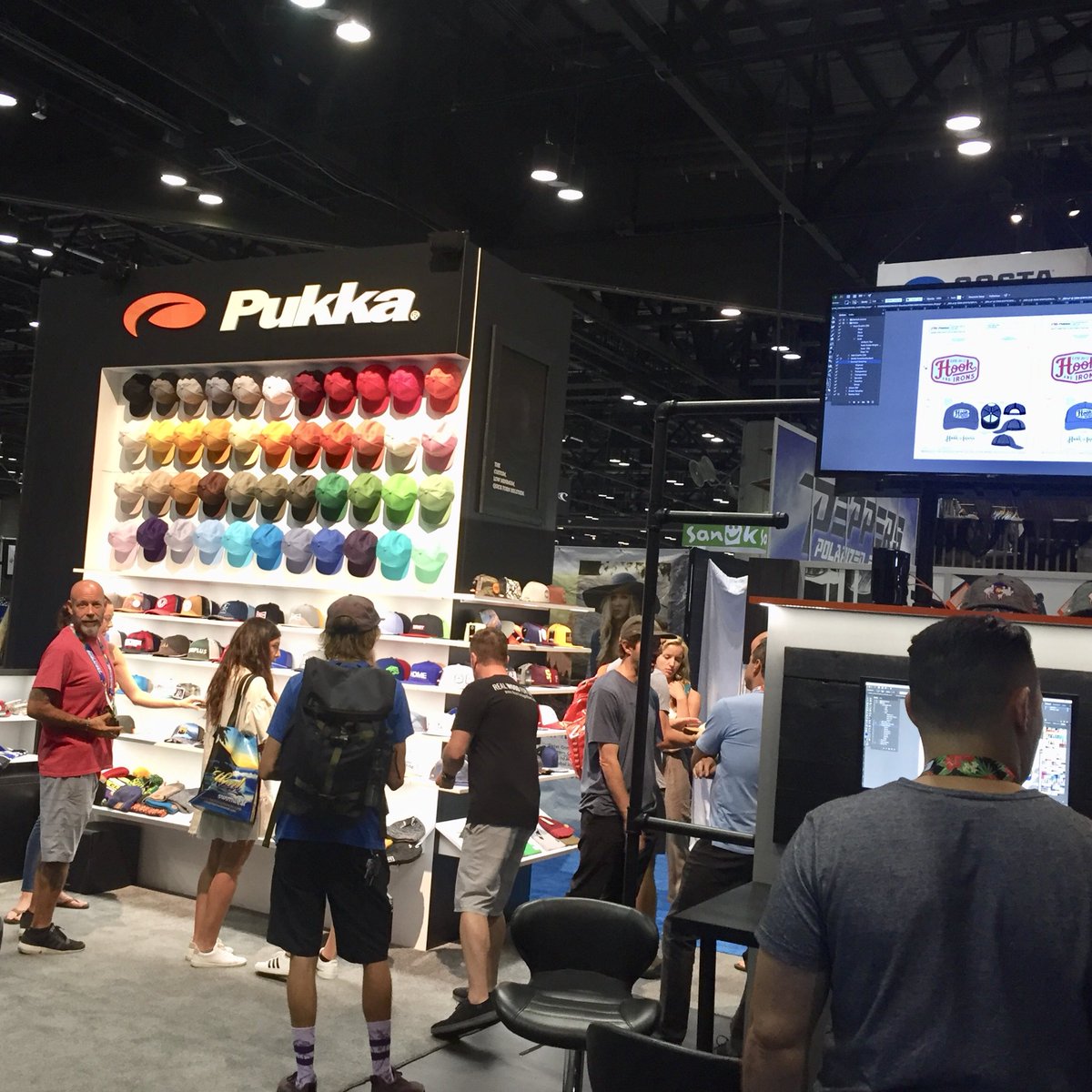 pukkainc's tweet photo. Final chance to stop by #1209 to step up your #surf shop or brandโs headwear game at the @surfexpo.
#beoriginal #fullycustom #lowminimum #quickturn #headwear #hats #custom #customdesign #customorder #customhat #surfexpo https://t.co/4FeF6AA6Jg