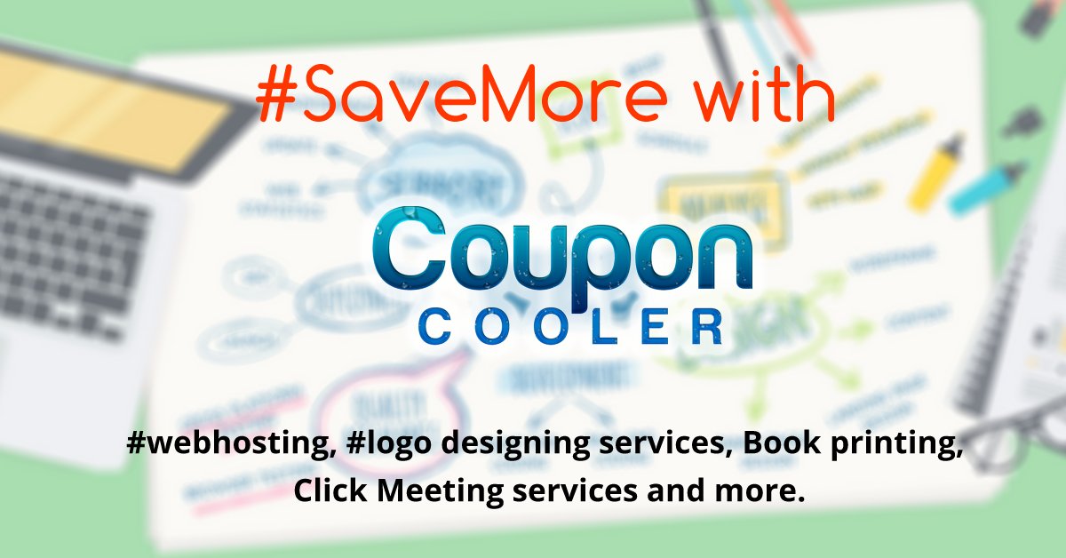 CoolerCoupon's tweet photo. Now #SAVE #MORE with CouponCooler! Get more discount on personal assistance or #business-related services with latest and up-to-date service #coupons, #deals, and #cashback offers.  Save on #webhosting, #logo designing services &amp; more.
To get deals, visit https://t.co/5Z6OwupeCB https://t.co/EgM2L5NF8l