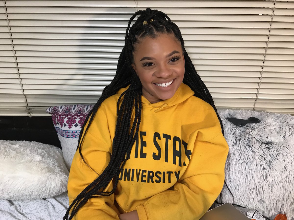 bowiestate2021's tweet photo. #imattercampaign #bowiestate #2021nationwide #bsu21 
💛🐶🖤
@twinze_2 
I am Danae Stewart; majoring in Business Administration with a concentration in marketing serving as the 2021 secretary. https://t.co/PRDofVM040