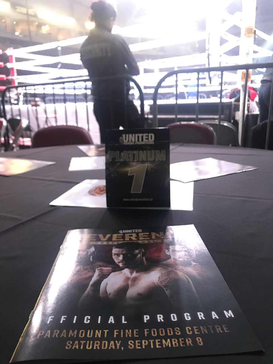 CharlieMeansBiz's tweet photo. #anticipation #reverence Live Pro Boxing @unitedpromotion at Paramount Fine Foods Centre #itsFIGHTnight https://t.co/s1EFrzFGDd