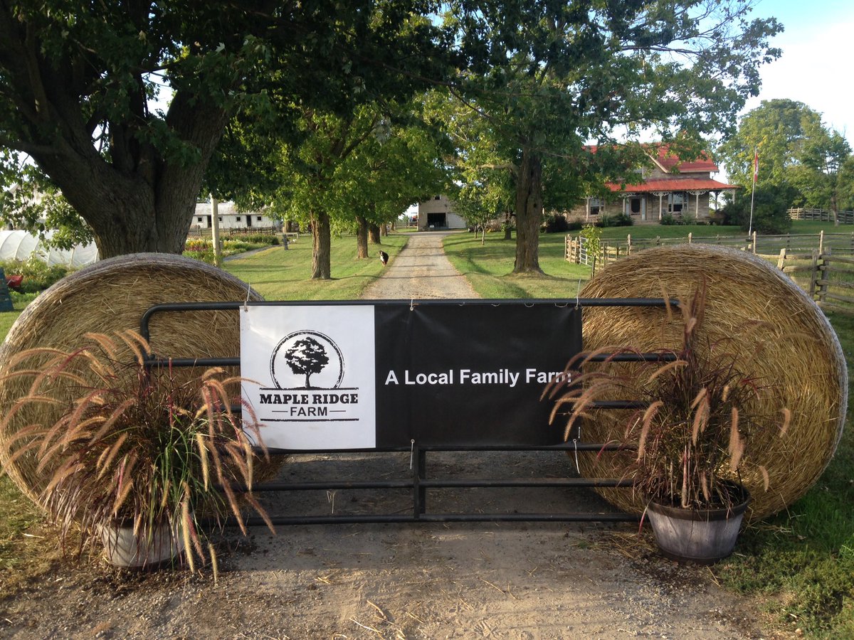 MapleRidgeMark's tweet photo. The final touches are complete. Can't wait to see you all at #openfarmsinfrontenac #infrontenac tomorrow! https://t.co/KxcjcjEdDo