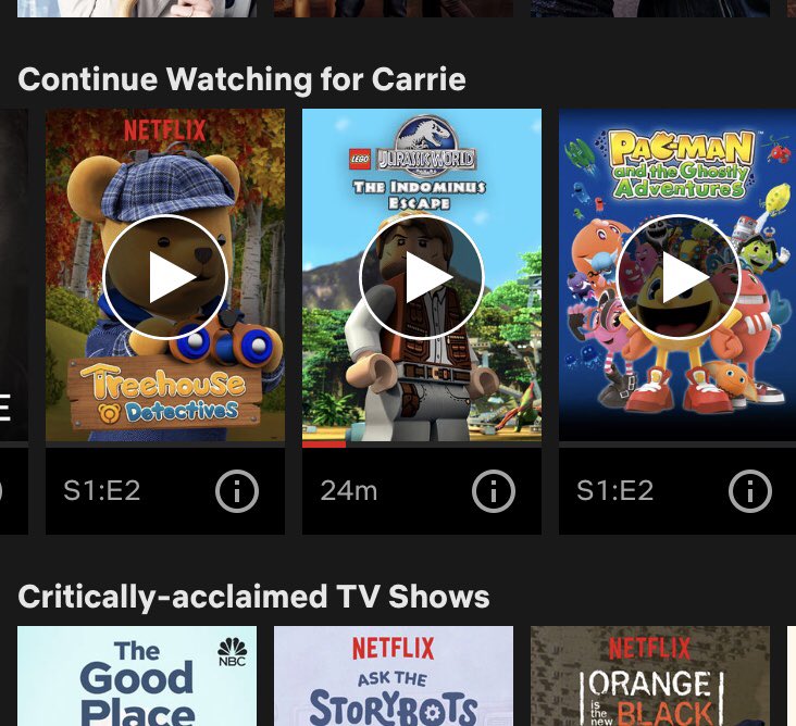 cshepherd's tweet photo. Netflix lets me know juuuust how much my sister needs a little break from my nephews. #sharedaccount https://t.co/TrS4IURTFy