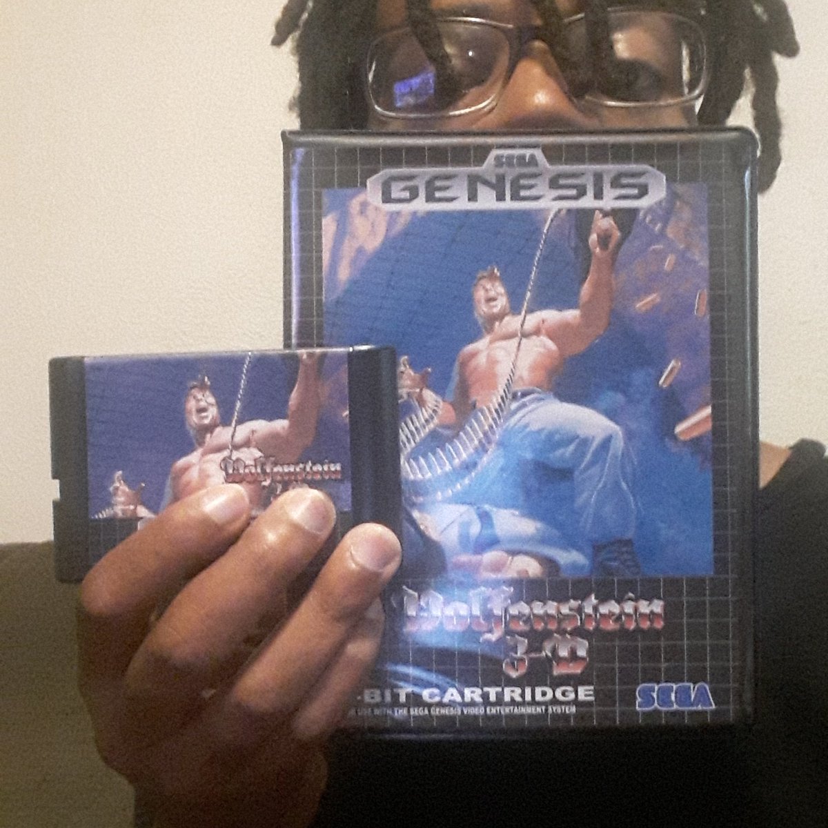 Dmardaytripper's tweet photo. Wolfenstein 3d Sega Genesis Homebrew Port. #Wolfenstein3d #Homebrew #ReproductionCart #Sega yes, it works. #Baconomics https://t.co/IdCaZvS7ca