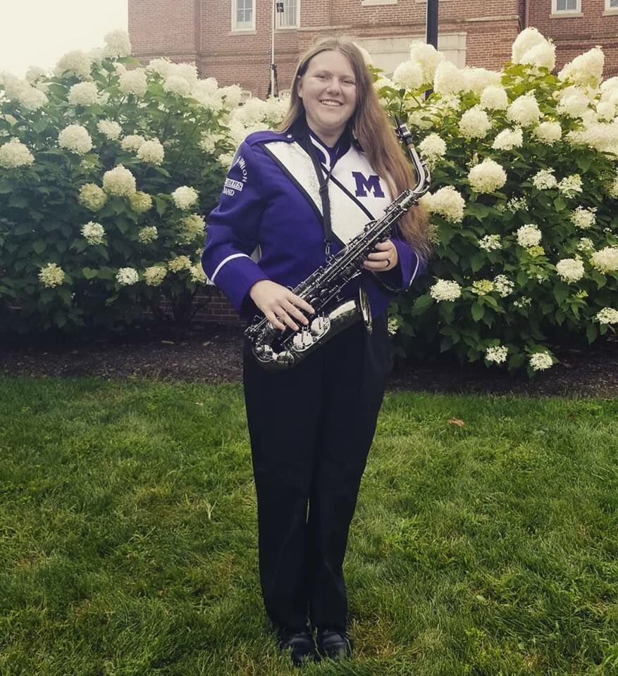 musicalvikings's tweet photo. Waterloo band members Emma and Hope are performing today for Kent State HS band day. Also performing their first college marching band are Kate and Kaitlyn. Good luck today ladies. 

On the other side of town, Marching with Mount Union this year is Hailey. https://t.co/mdeVLfgem5