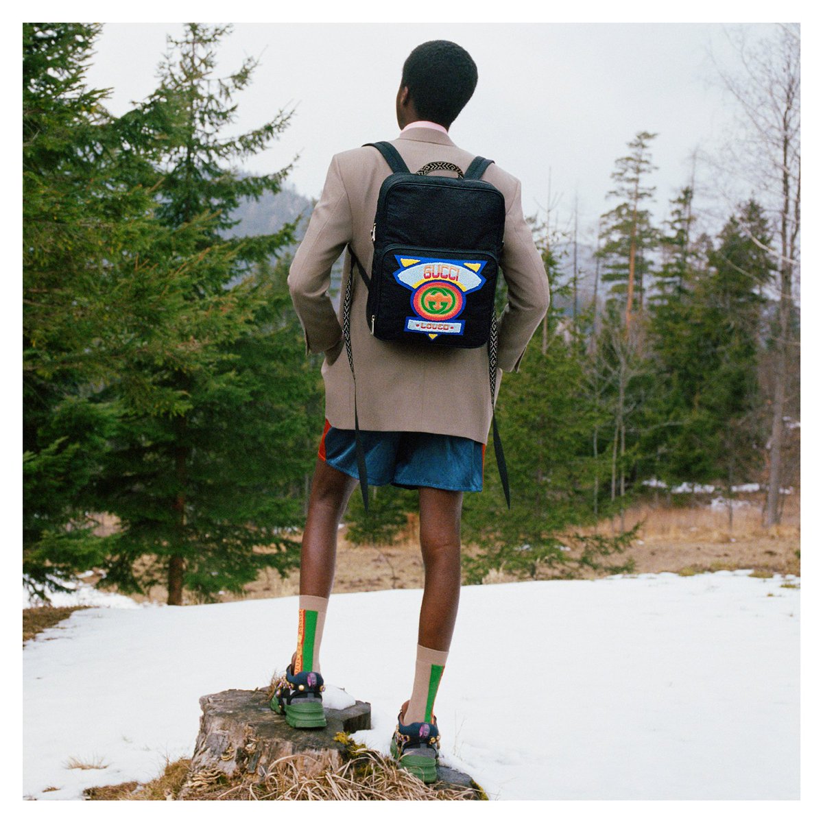 gucci rainbow backpack