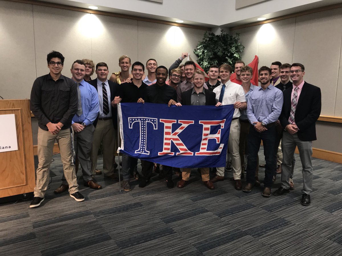 usi_tke's tweet photo. Thanks to @IFCatUSI for an awesome recruitment week! We’ve got some great new members and we are happy they are aboard for the #TEKEOVER. @TKE_Fraternity https://t.co/U6X6WoZeyQ