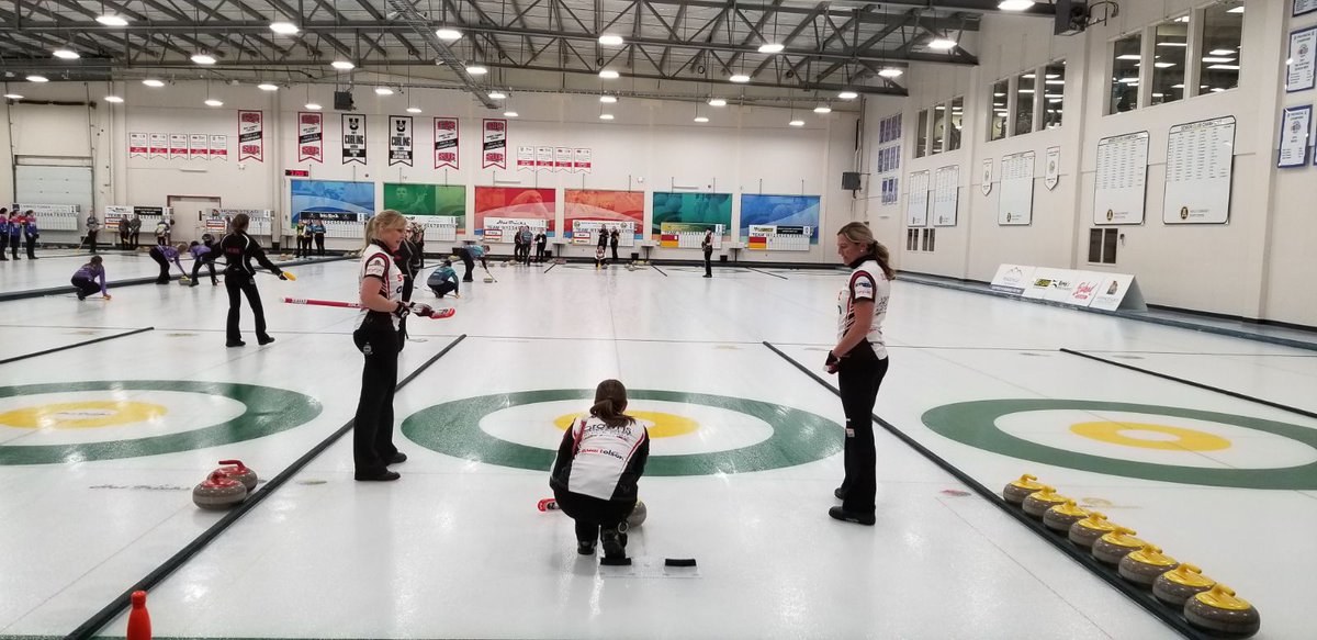 StuartOlsonInc's tweet photo. The action continues at the #HDFShootout in #YEG as we cheer on @TeamLWalker. A big shout-out to the team for a great performance so far. We are proud to sponsor you and look forward to an exciting season together! #curling #stuartolsoncreates https://t.co/JnIPLc82pG