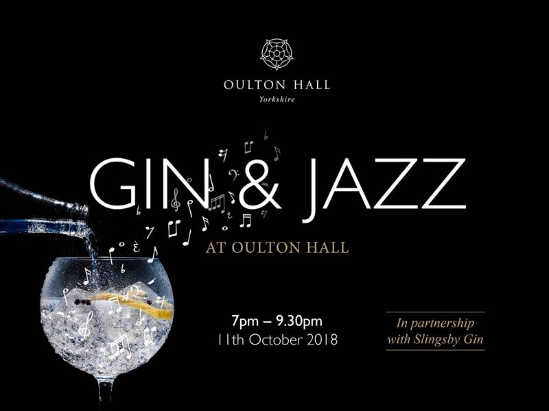 OultonHall's tweet image. Are you joining us for a night of @slingsbysocial gin tasting, nibbles and live jazz music on Thursday 11th October?   
Tickets are £30pp and are purchasable through contacting our events team on events@oultonhallhotel.co.uk or 0113 201 4460.

#leedsevent #gintasting #ginandjazz