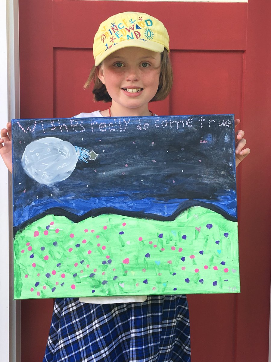 20th Bragger’s Cup Golf Tournament for the Children’s Wish Foundation of PEI tomorrow...Ireland is donating $50 from her birthday and a painting entitled “Wishes really do come true” for the silent auction...lets all support this great cause!