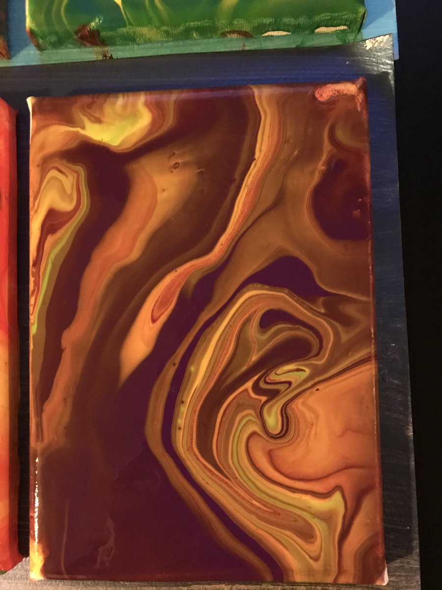 FarrahTextile's tweet photo. Created different acrylic pouring patterns tonight for my dissertation samples using ready mixed paints on canvas #plymouthcollegeofart #textilestudent #textiles #textiledesign #practicemakesperfect practiceleddissertation #abstract #patterns #composition #colour https://t.co/7fut8Ty1wy