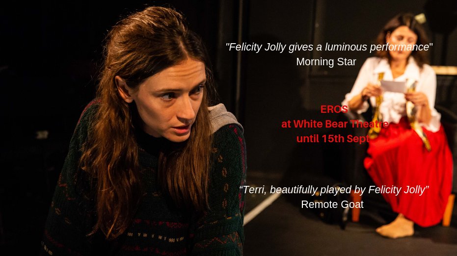 We think <a href="/FelicityJolly/">Felicity Jolly</a> is great too! #EROS <a href="/WhiteBearTheatr/">White Bear Theatre</a> on until 15th Sept! Tix here> bit.ly/2OOFwsD