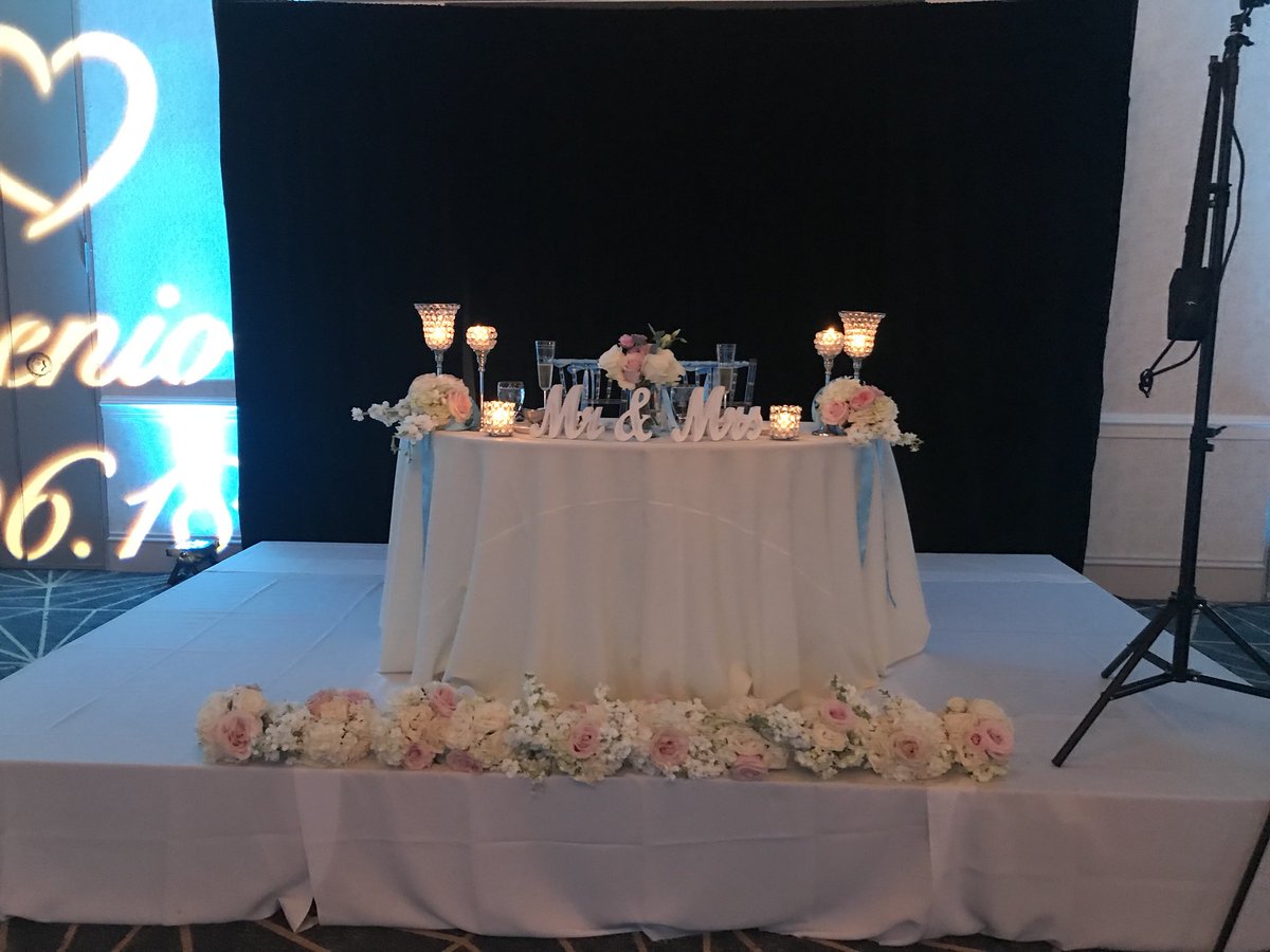 RenFLPlantation's tweet photo. We had so much fun celebrating #wearefortunato2018 #wedding last night! We are also LOVING our new #ballroom space! #renplant #whitelodging #flowers #bride #groom https://t.co/i3MY60CcMB