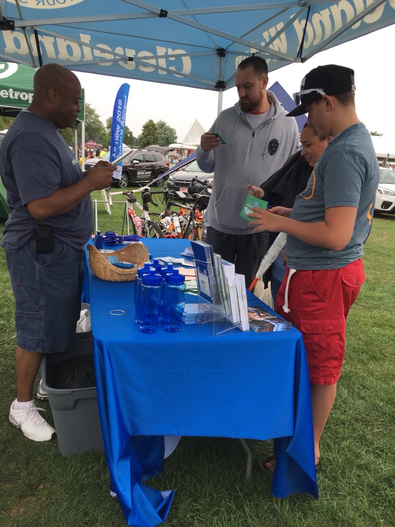ClevelandWater's tweet photo. Our Cleveland Water Trivia game is in full swing! Stop by our table @NEOCycleCLE to play and win! #NEOCYCLE2018 #neocycle https://t.co/W5UfkSMs8j