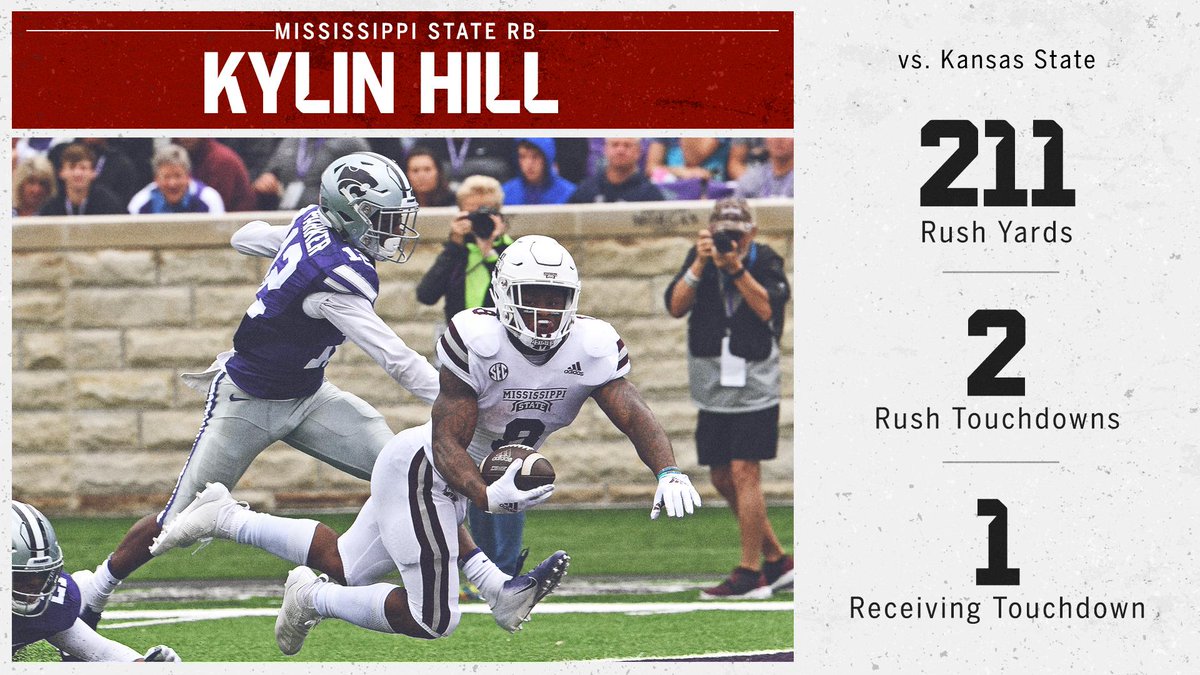 SportsCenter's tweet photo. Kylin Hill looked dominant on Saturday. https://t.co/wp6U2nOT2Y
