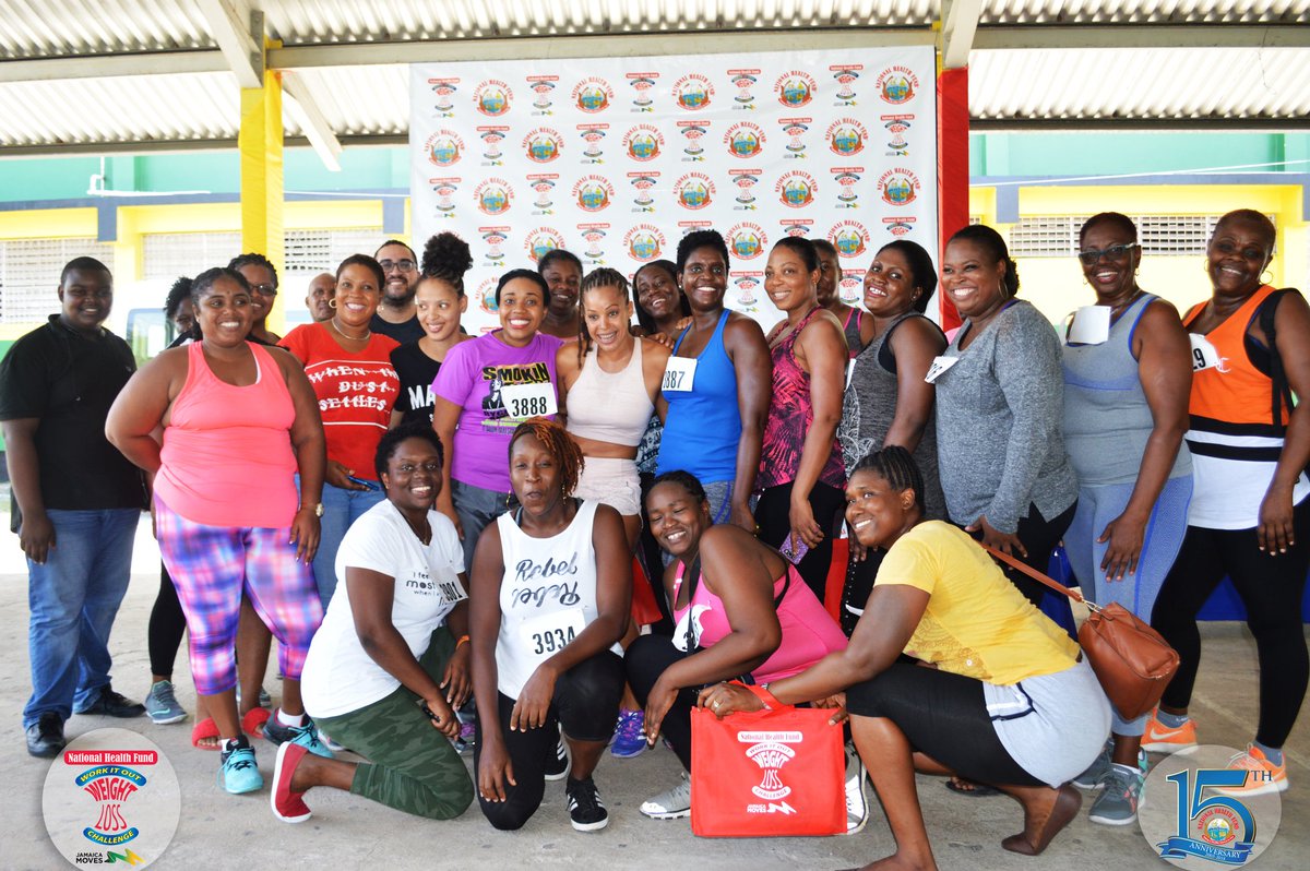 NHFJamaica's tweet photo. There you have it!!! St Ann, Portand & St Mary #nhfworkitout teams are off. Every two weeks we will provide a fitness instructor & nutritionist to help reach your weight loss & fitness goals. ST. JAMES, WESTMORELAND, HANOVER get your teams ready. Let's do this!!!. https://t.co/yIu2Vk7N7V