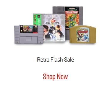 gamestop retro flash sale