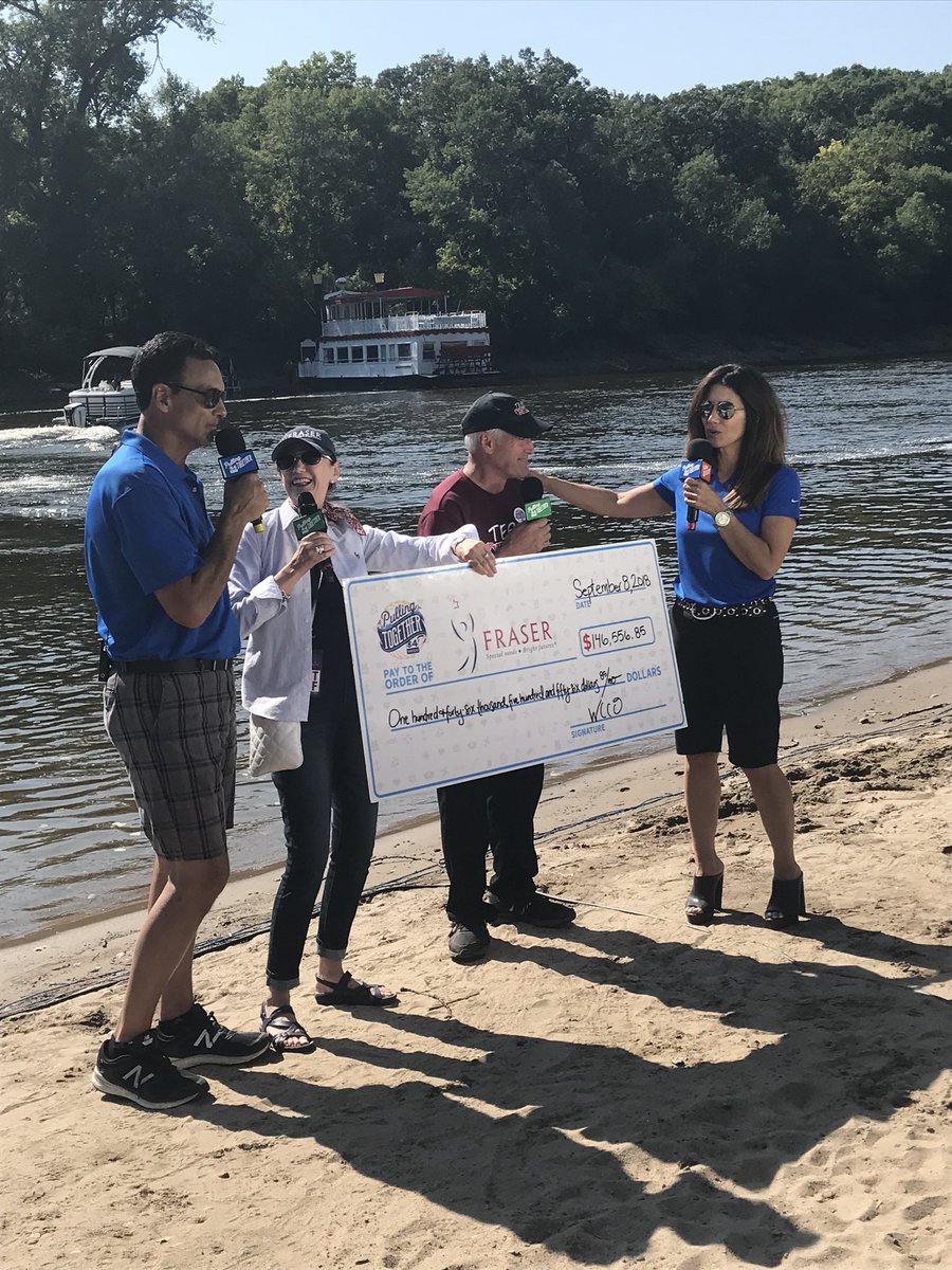 FraserMinnesota's tweet photo. #PullingTogether total: $146,556.85! Thank you to all who donated, the teams that tirelessly fundraised, @wcco and @CRC_Minnesota! #hashtug #pt18 https://t.co/b94XiDmaqE
