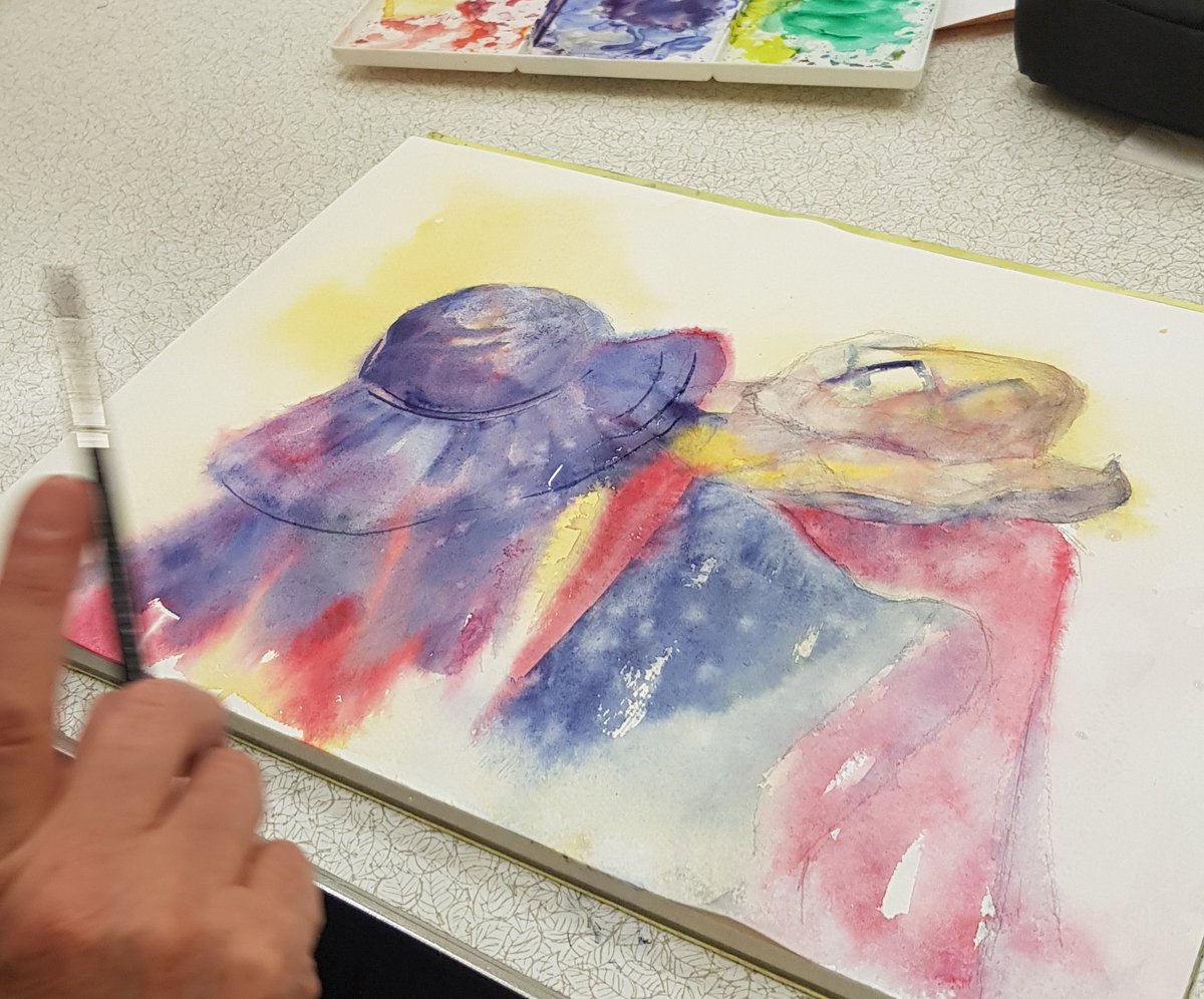 Paintings from our still life evening