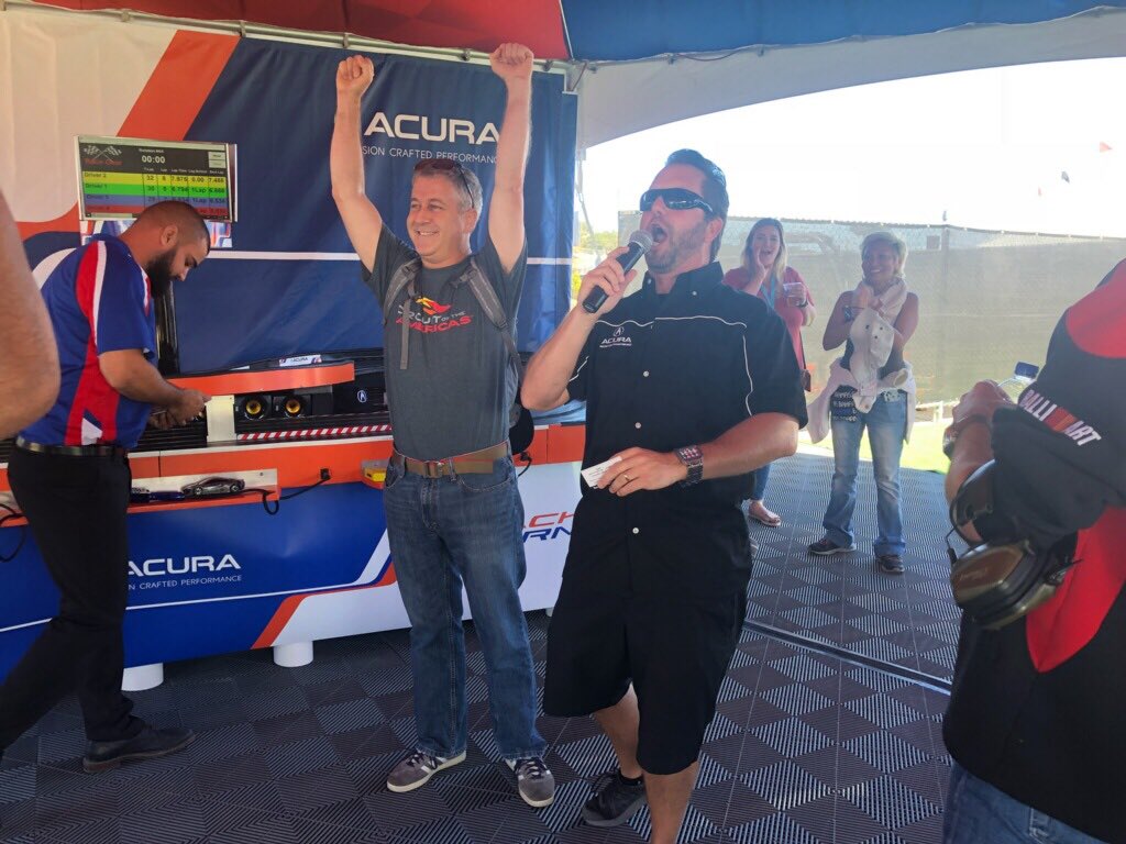 TrevorAnthony's tweet photo. One of my favorite things to do as an Emcee is reward good people with amazing prizes! Tom is a great guy and @acura hooked him up with a HOT LAP! Too freaking cool! #MontereyGP #beautiful #goodtimes #Emcee #Acura #LiveEventHost #LiveEventEmcee #EventLife #EmceeLive https://t.co/p57JBD5ely