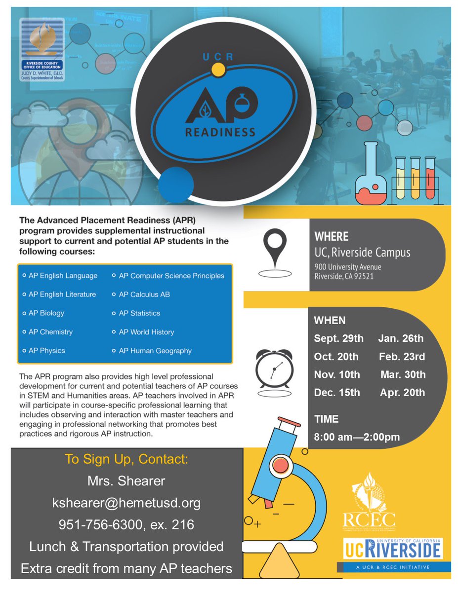 Tahquitz_Titan's tweet photo. Calling all THS students! Time to sign up for AP Readiness Camp trips to UCR. All students can attend, you don't have to be in an AP class. Fun, educational trips to UCR. Sign in with link in student email. #thsriseup #HUSDpremier @dahlstrom_eric @TahquitzHSAVID @thstitannation https://t.co/J0AGZSsmSW
