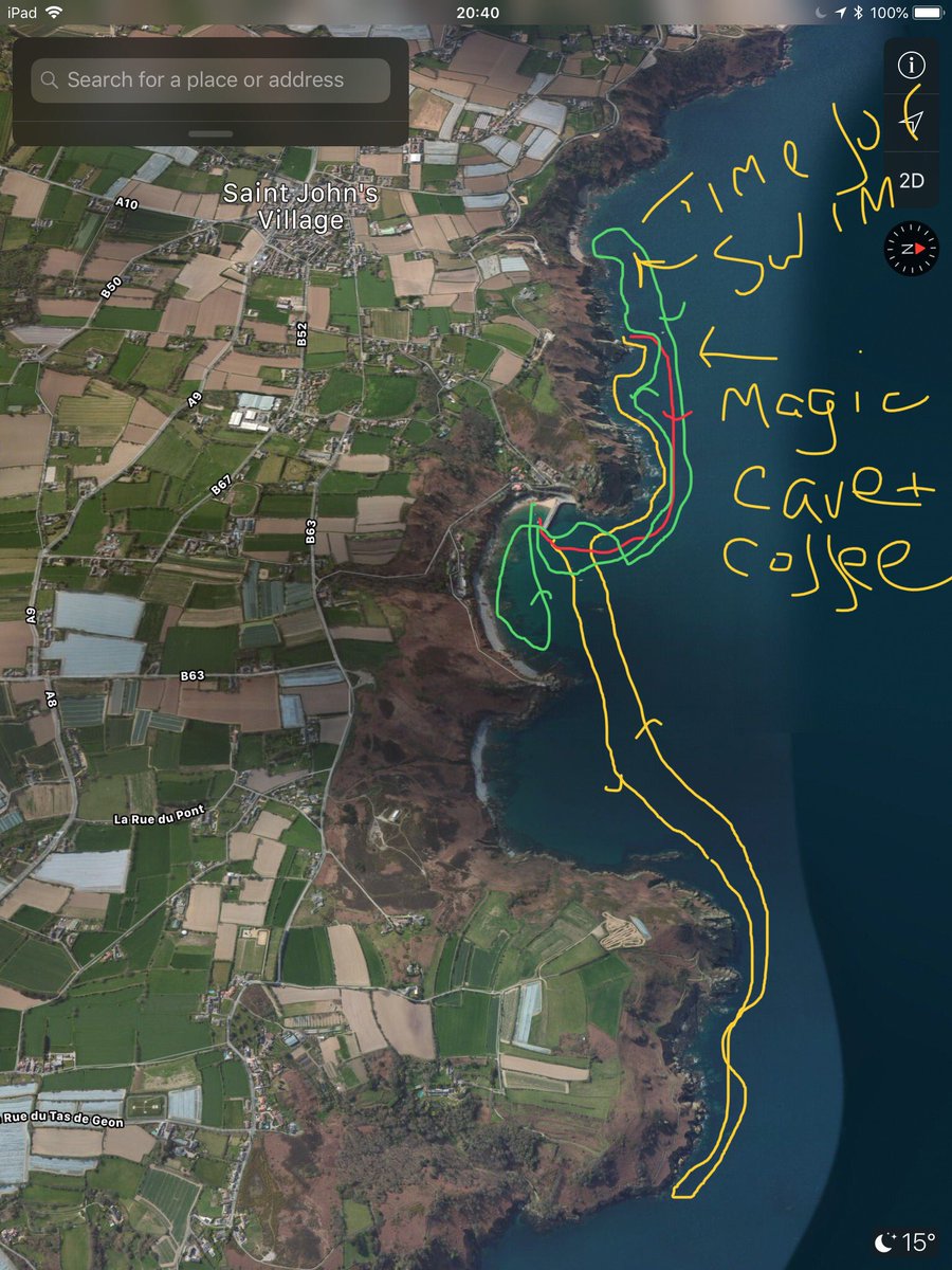 Today’s paddle from Bonne 
Nuit harbour