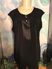 dejavugarbposh's tweet image. Calvin Klein XL New Black Button Down Satin Scoop Neckline Sleeveless Tunic Top Available 4U #newscoop #blacktunic #blackbutton ebay.to/2OJ265k