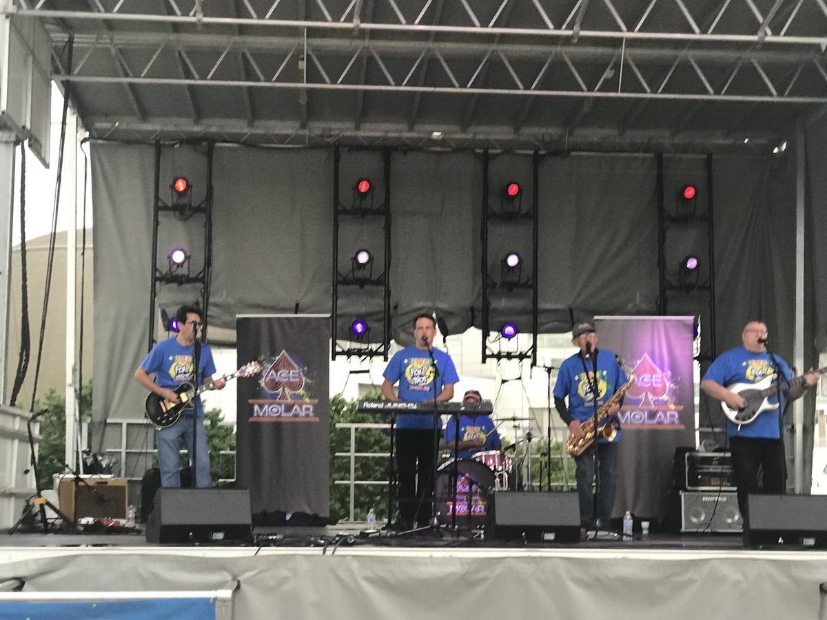 AceMolar's tweet photo. Honored to have played for this year’s @Fox8FoxTrot at the @rockhall.  What a show of support for @AlexsLemonade. https://t.co/G5mvcEmGqr