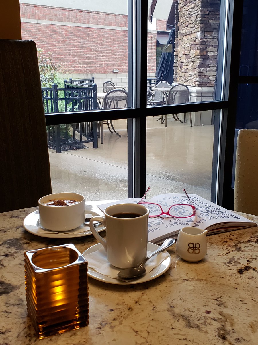 _StoneCreek's tweet photo. A warm cup of soup + hot coffee + a book = a great rainy day! https://t.co/inykYX90rK
