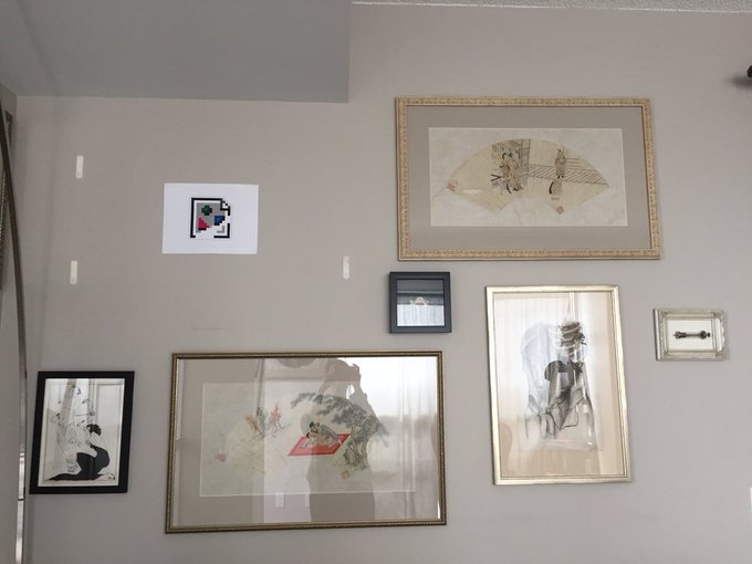 My solution for the temporary hole in my gallery wall. https://t.co/RFhfmRbldc